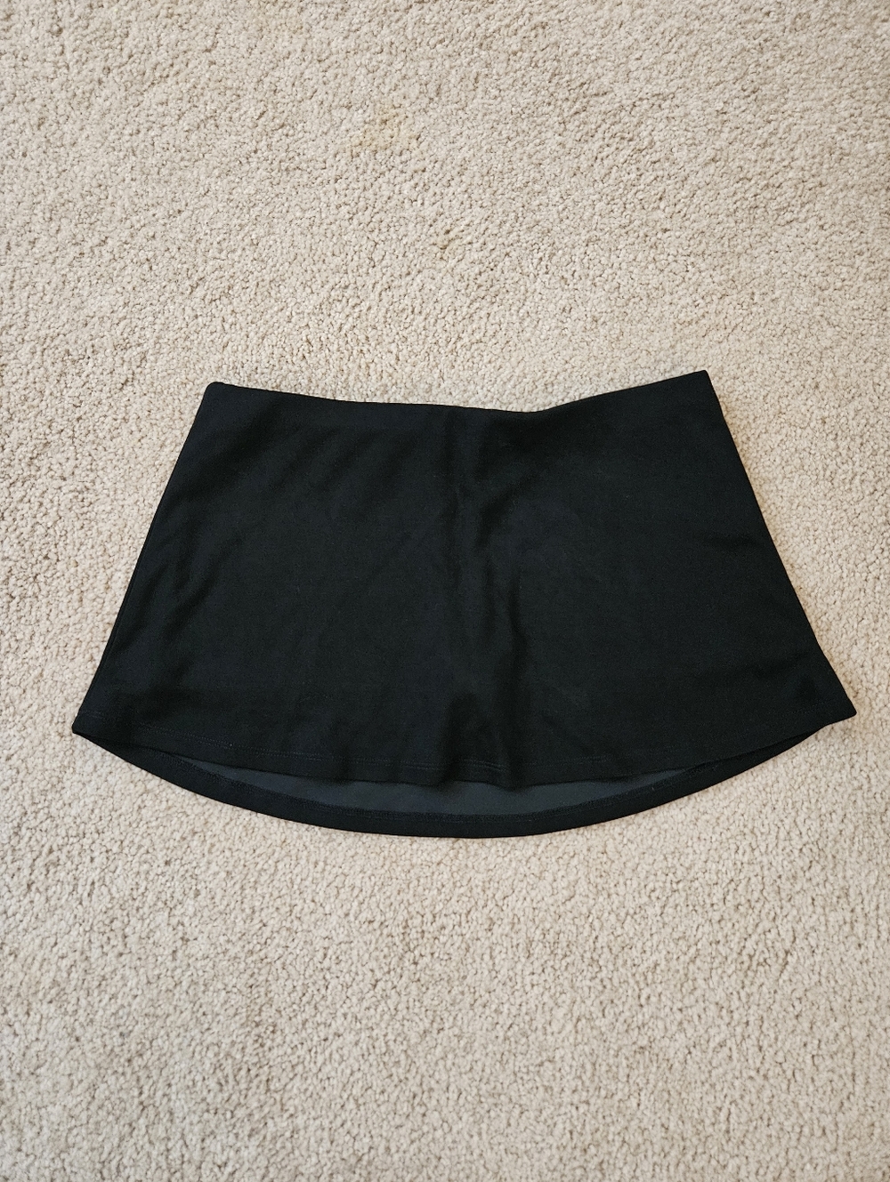 Black Women's Size Large L Mini Athletic Skirt with Shorts
